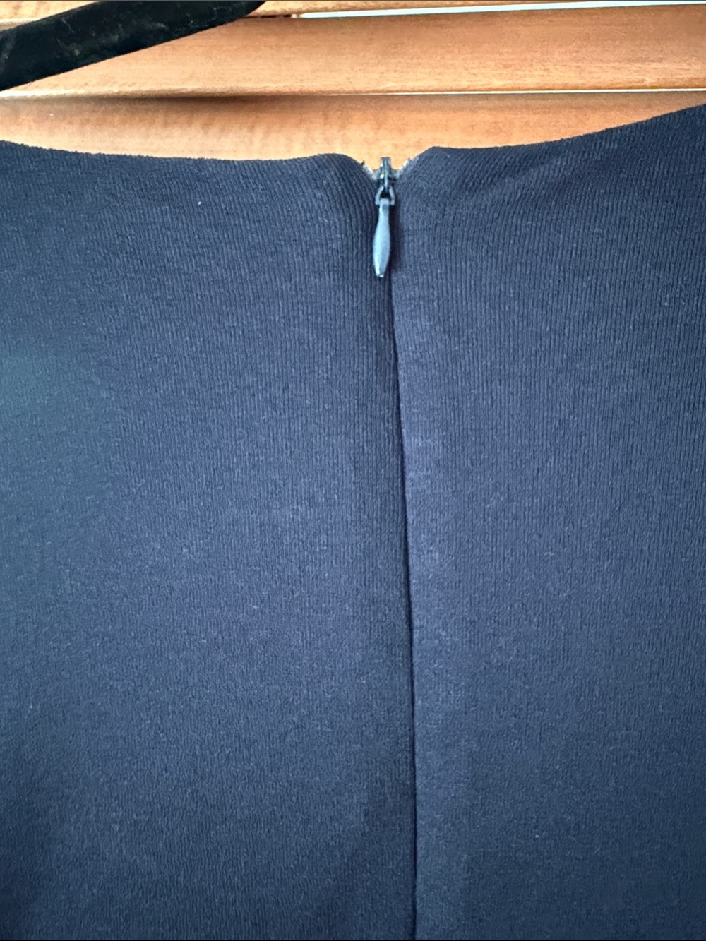 BCBGeneration Navy Long Sleeve Ruched Waist Dress - Picture 4 of 5